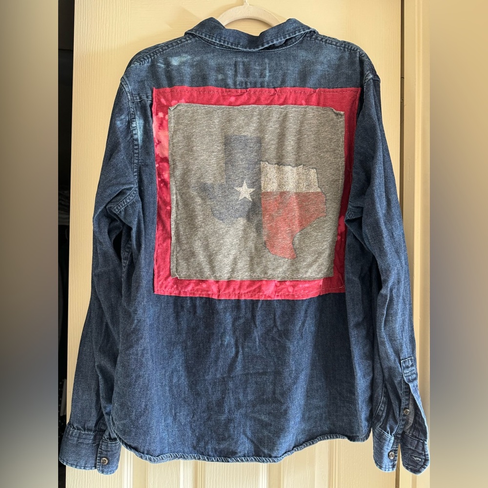 Upcycled Texas Denim Shirt